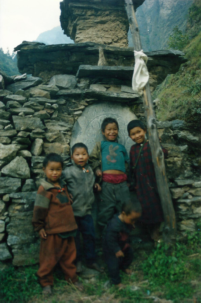 Kani Chuba Urchins Children Manaslu Circuit Trek Nepal Trekking Hike Hiking Himalayas