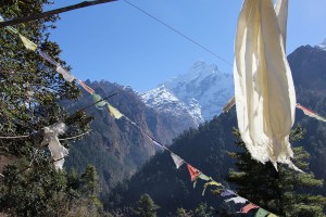 Prayer Flags Ghorepani Poon Hill Trek trekking hike hiking nepal