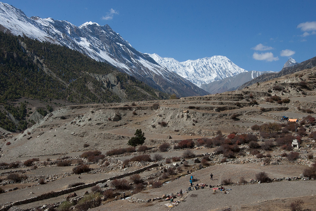 Campers Massif Annapurna Circuit Trek Trekking Hike Hiking Nepal