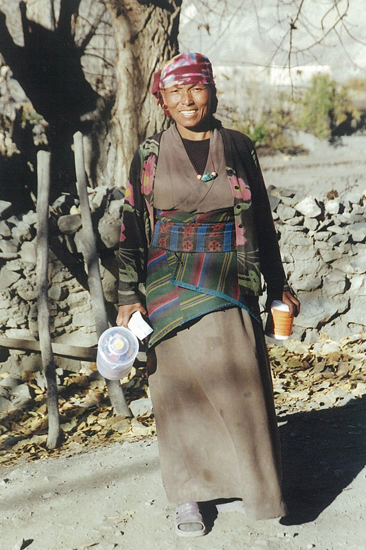 Tibetan Lady Upper Mustang Trek Trekking Hike Hiking Nepal