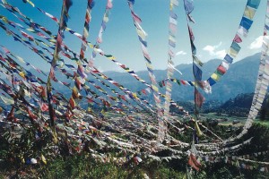 Prayer Flags Trekking Nepal Trek Hiking Hike Pharping