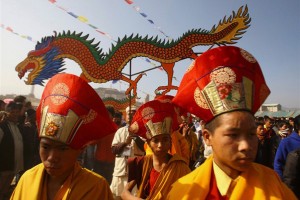 Sonam Lhosar Nepal New Year Buddhist Religion Festivals Religious Tourism Dance Dancing Music Feast