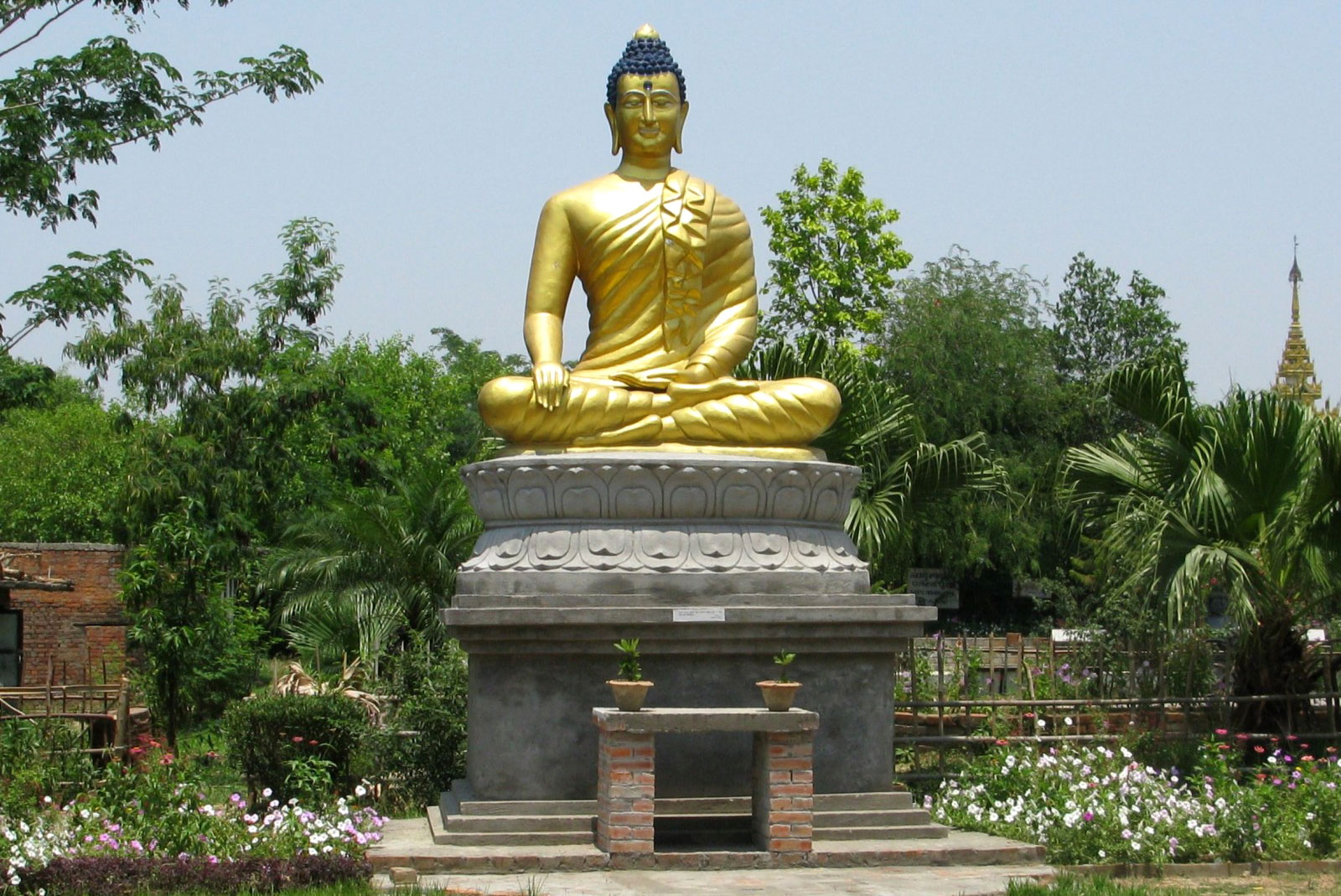 Buddha Statue Lumbini Religion Birthplace Nepal Culture Buddhist Religious Tourism